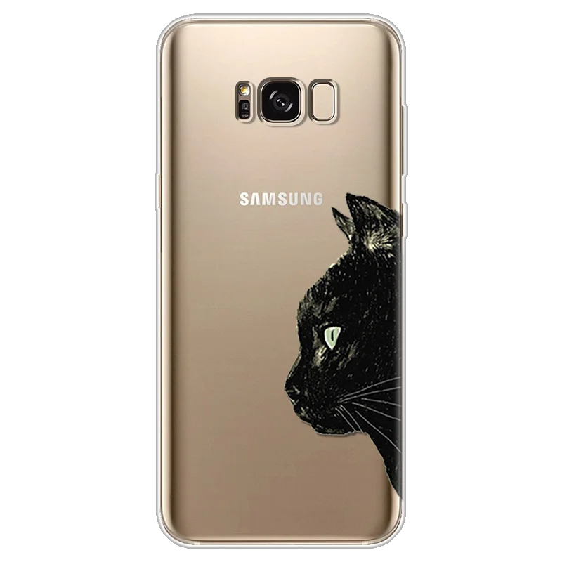 ТПУ кота совы крышка для Samsung Galaxy J2 J3 J5 J7 Prime S5 S6 S7 край S8 S9 плюс A3 A5 A6 A8 Note 8 9 2016 2017 2018