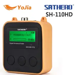 Yojia satero SH-110HD DVB-T DVB-T2 ЖК-экран карманный цифровой наземный искатель Поддержка QPSK сигнал метр Цифровой мультиметр