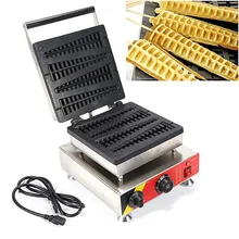 SUCREXU Commercial Lolly Waffle Maker Machine Nonstick 4pcs Kitchen Baker Waffle Iron Cake Oven 110V/220V/240V CE 220v 110v 4 pcs lolly waffle maker waffle stick lolly waffle making machine electrical pine waffle maker