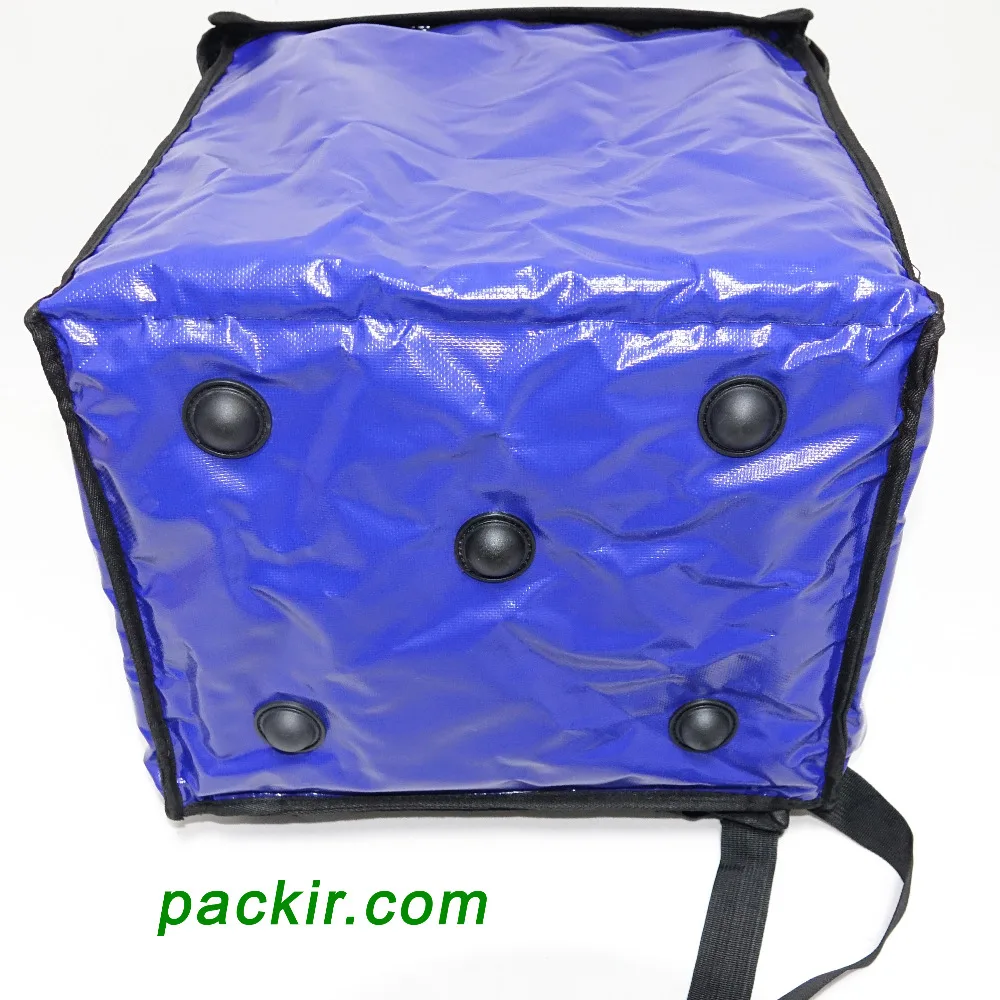 PK-65AB: Термоизолированный пакет для доставки, мешок для доставки пиццы, боковая+ верхняя загрузка, 1" L x 12" W x 1" H