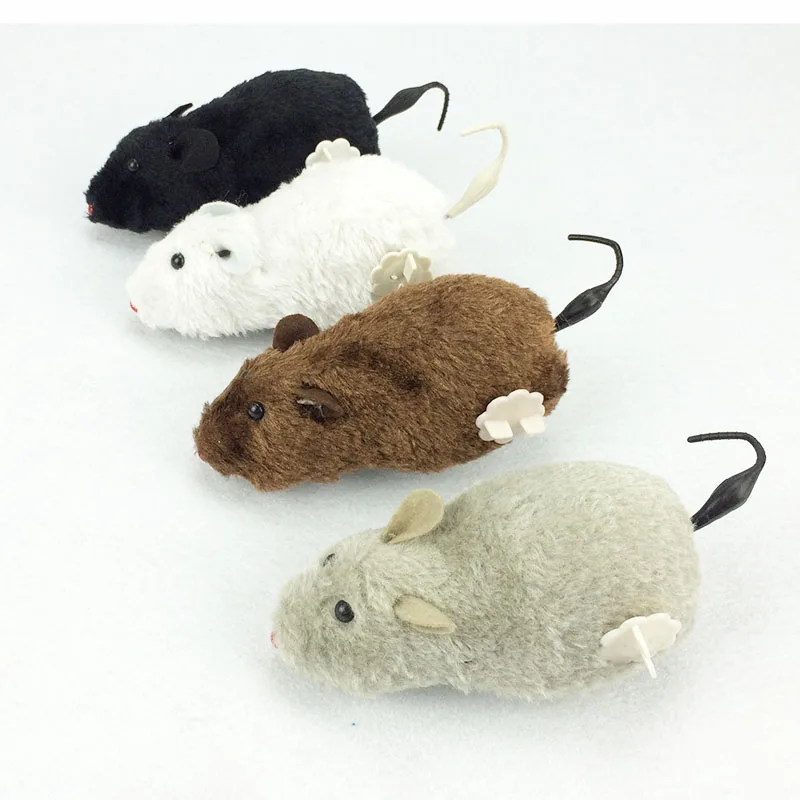 Заводной Дети DIY игрушки плюшевая мышь прыжки Wag хвосты собака кошка домашнее животное винтажные детские развивающие Забавные куклы для детей Подарки
