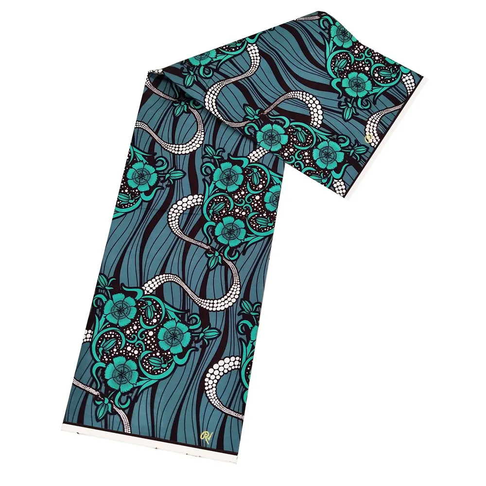 

2019 custom designs summer new ankara style real wax high quality real dutch wax 6 yards for women dress A1268