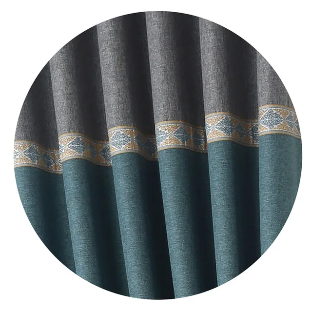 95% apagón tela gruesa cortina de ventana para dormitorio cortinas de