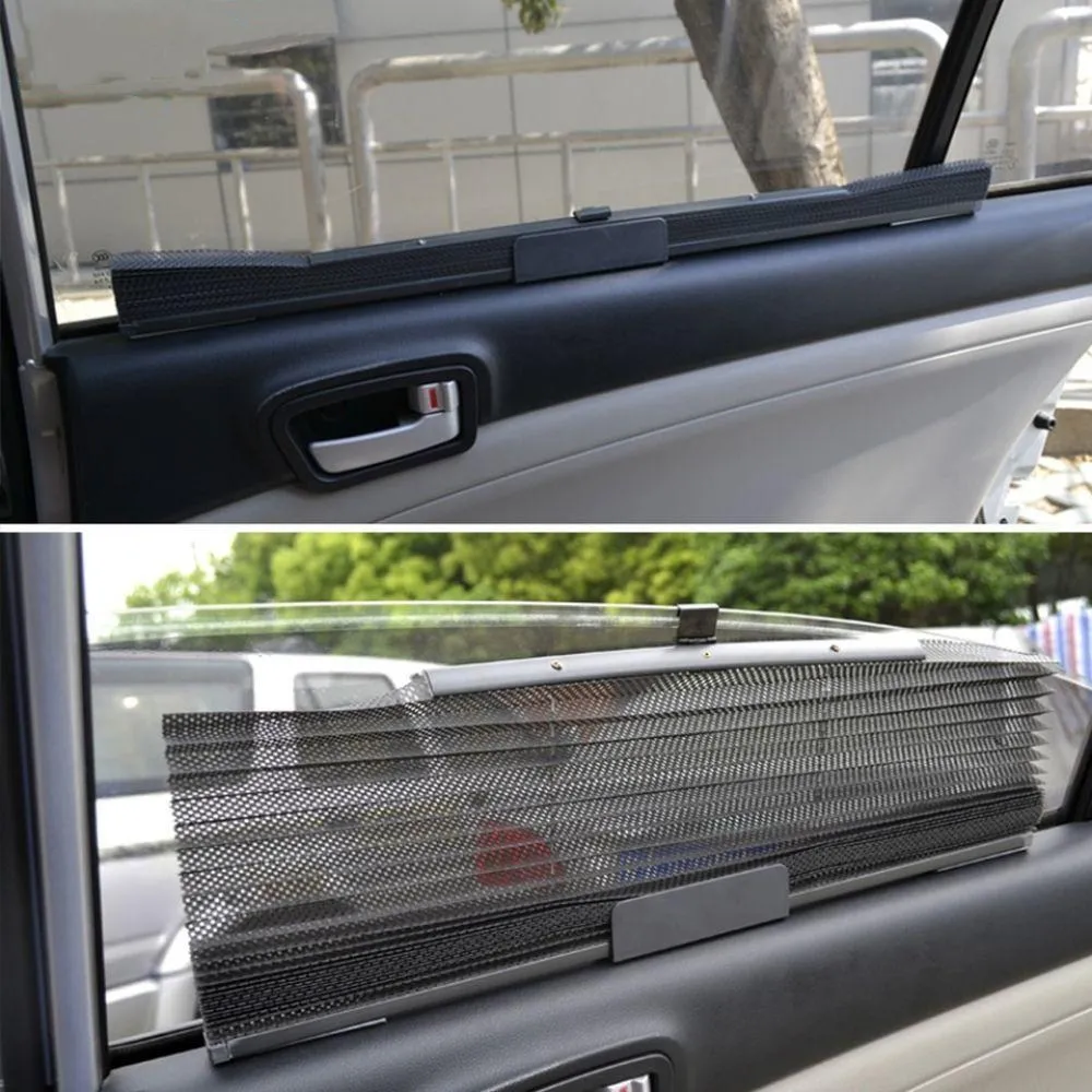 60CM*46CM Car Side Sunshade Curtain Mesh Visor Shield Auto Retractable Sun Shade Side Solar Protection Car Side Window Curtain 60CM*46CM Car Side Sunshade Curtain Mesh Visor Shield Auto Retractable Sun Shade Side Solar Protection Car Side Window Curtain
