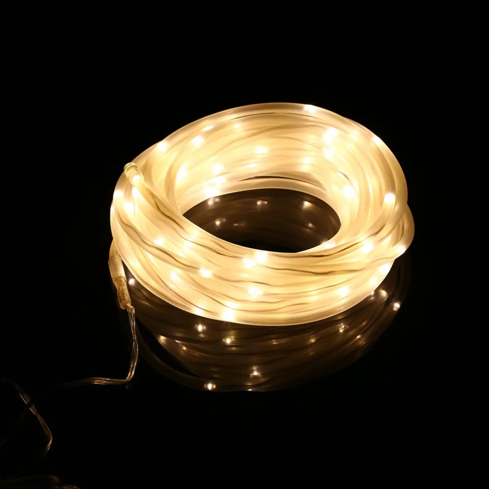 ICOCO Водонепроницаемый солнечной энергии 100 светодиодный медный провод струнный свет фея Валентина лампа для декорации на свадьбу