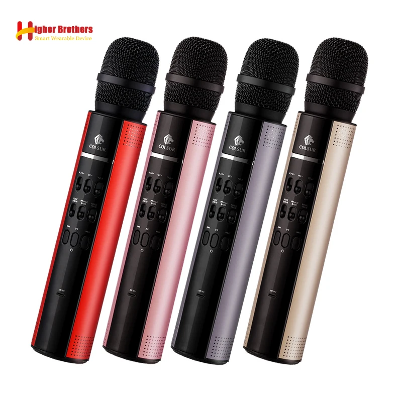 

2018 New Mobile Phone Karaoke Microphone recording Wireless Microphone Male And Female Voice-Changing Bluetooth Speaker