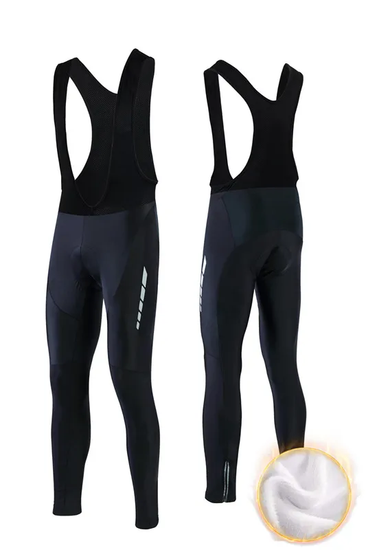 

2019 New Pro Winter Warm Bib Pants Coolmax Gel Thermal Long Cycling Fleece MTB Bike Bicycle Racing Bib Shorts Padded Tights