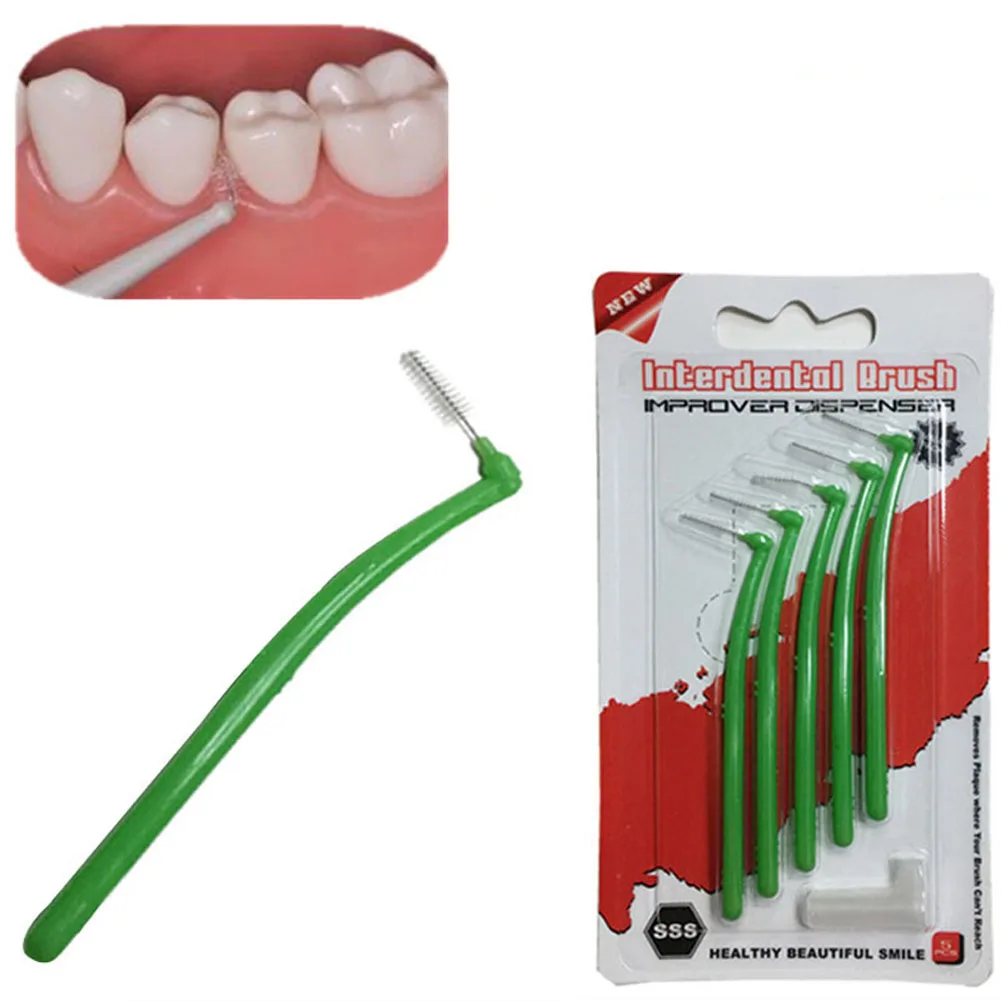 

5 Pcs Adults Interdental Brushes Clean Between Teeth Floss Brushes Toothpick Toothbrush Dental Oral Care Tool For Women HB88
