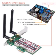 2,4G/5G 300 Мбит/с PCI-e двухдиапазонный AP беспроводной WiFi WLAN адаптер Беспроводная точка доступа для ноутбука MAC