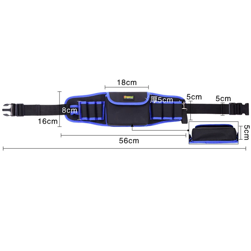Electricians Adjustable Waist Pocket Belt Tool Bag Pouch Hammers Pliers Screwdriver Holder Storage Hand Repair Tool Organizer