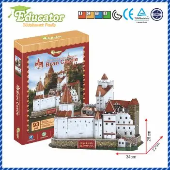 Новая модель 3D пазл с Румынией buliding Bran замка|3d puzzle|puzzle 3dmodel 3d |