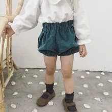 Вельветовые шорты для маленьких девочек; яркие цвета; сезон лето-осень; шорты для малышей; детская одежда