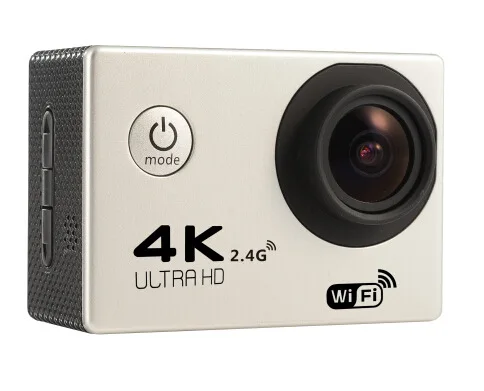 Ультра HD Экшн-камера F60/F60R 4 K/30fps 16MP WiFi 170Dgree шлем камера Подводный 30m Дайвинг Водонепроницаемая Спортивная камера - Цвет: Silver