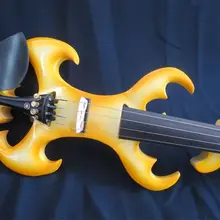 Дизайн золотой цвет 4/4 электрическая скрипка crazy-4 SONG art streamline