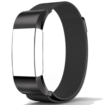 

Bemorcabo Magnetic Loop Wrist Strap Link Bracelet Stainless Steel Band Adjustable Closure for Fitbit Charge 2 Band Men Woman