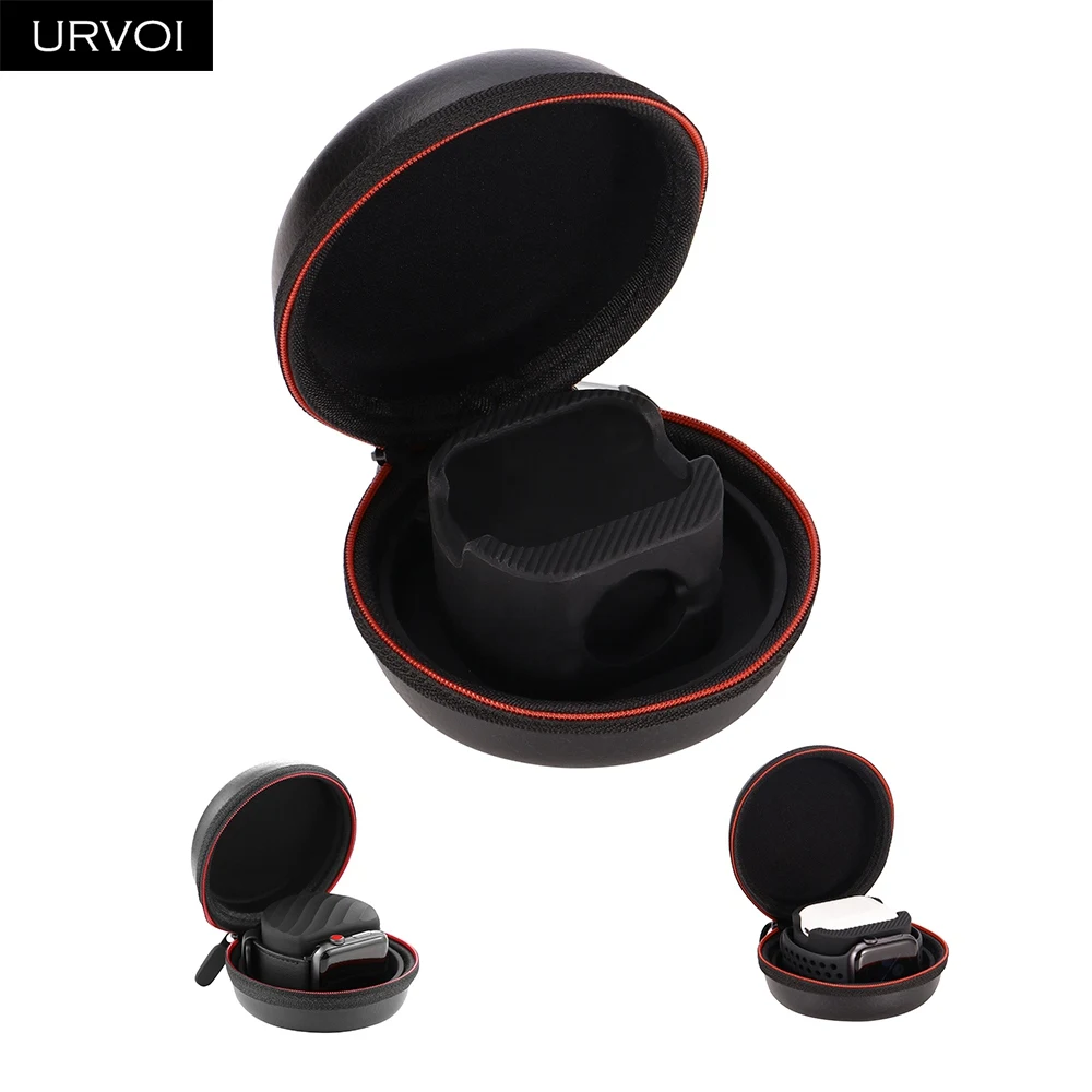 Держатель URVOI 2 в 1 для Apple Watch серии 54/3/2/1 Airpods модный круглый дизайн легко носить с