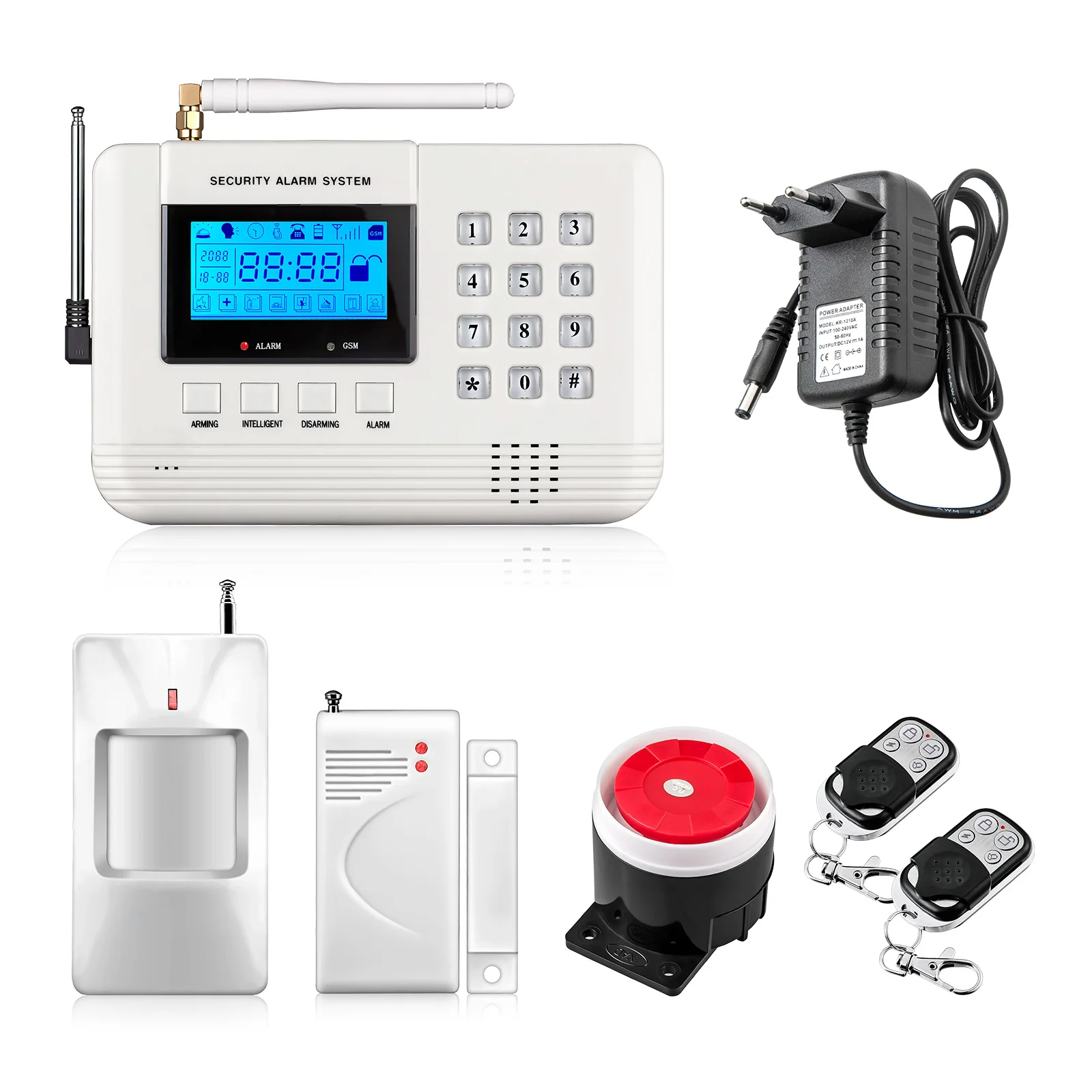bilder für Neue ankunft Lcd-bildschirm 433 Mhz Fernbedienung Home Alarm SMS GSM PSTN Dual-netzwerk Home Security gsm Alarm System bilder für Neue ankunft Lcd-bildschirm 433 Mhz Fernbedienung Home Alarm SMS GSM PSTN Dual-netzwerk Home Security gsm Alarm System