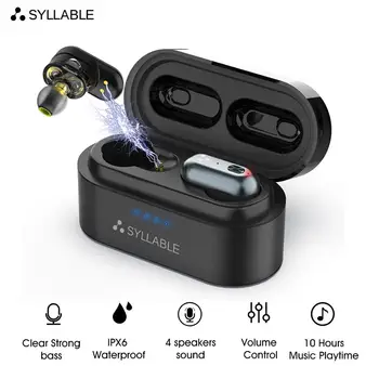 Original SYLLABLE S101 bluetooth V5.0 bass earphones wireless headset noise reduction SYLLABLE S101 Volume control earbuds 1