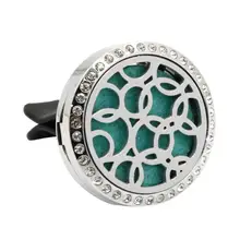 Автомобильный Стайлинг, 5 стилей, из нержавеющей стали, автомобильный освежитель воздуха, эфирное масло, диффузор, Подарочный медальон, Декор