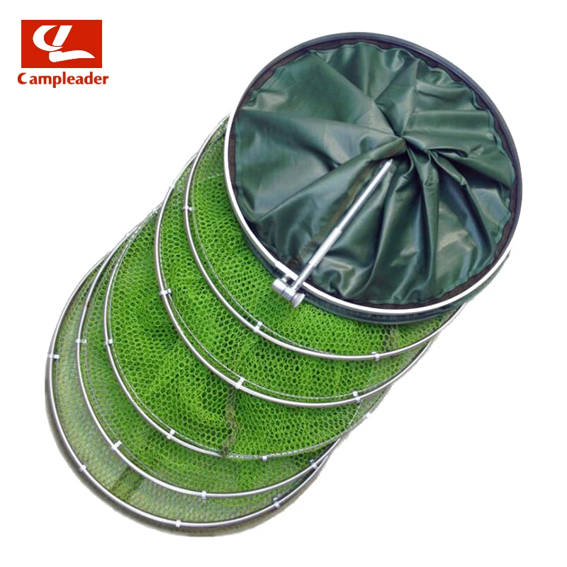 

Stainless Steel Double-circle Fish Protection Uuniversal Positioning Rubberized Anti-hanging Fisherman Net Quick Drying CL217