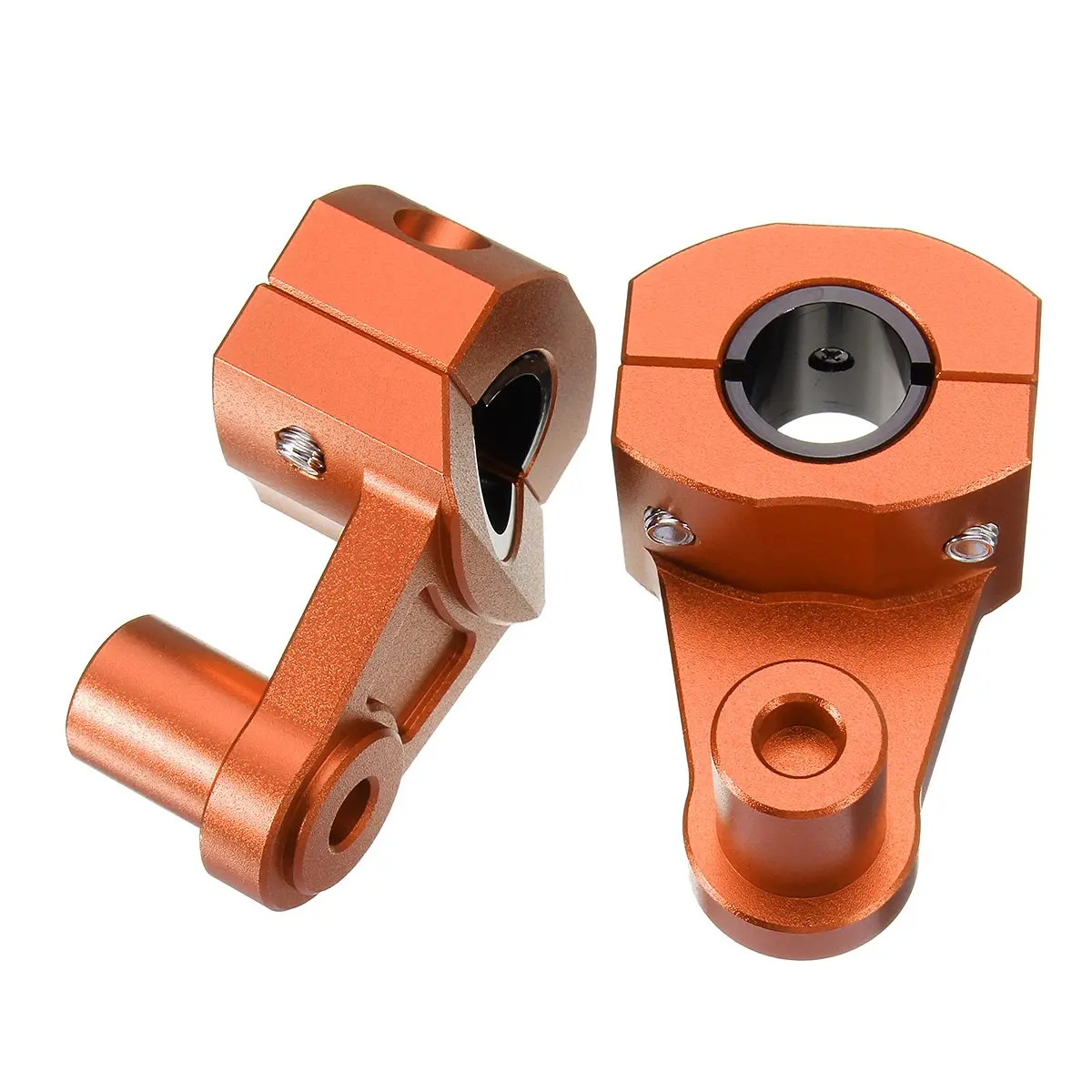 

1 Pair 7/8" 22mm HandleBar Handle Fat Bar Mount Clamps Riser Dirt Bike Motocross 6061-T6 Aluminum Bicycle Seatposts Clamps