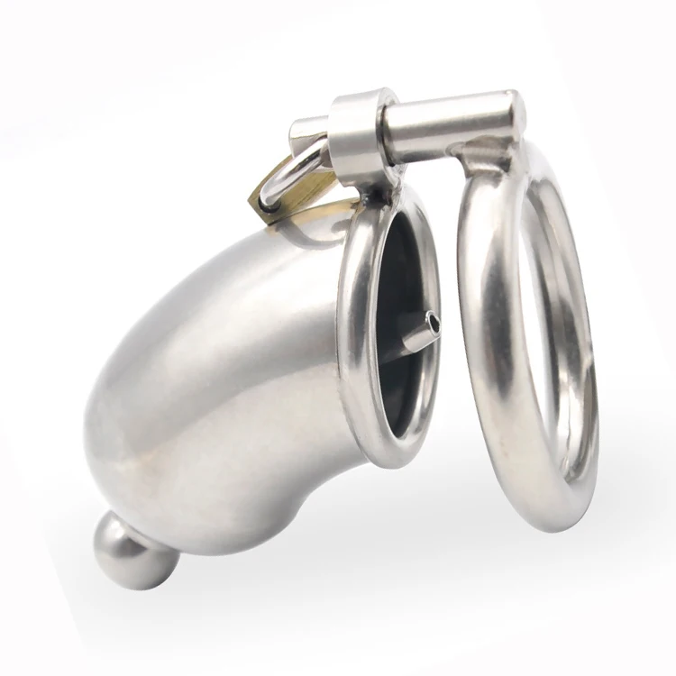 

Chastity Locks short Male Stainless Steel Chastity Device Cage Locking Tube Penile lock A017