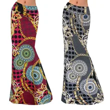 Модный тренд женская летняя богемная с высокой талией с принтом облегающая Удобная длинная юбка Mixi Повседневная клетчатая дышащая