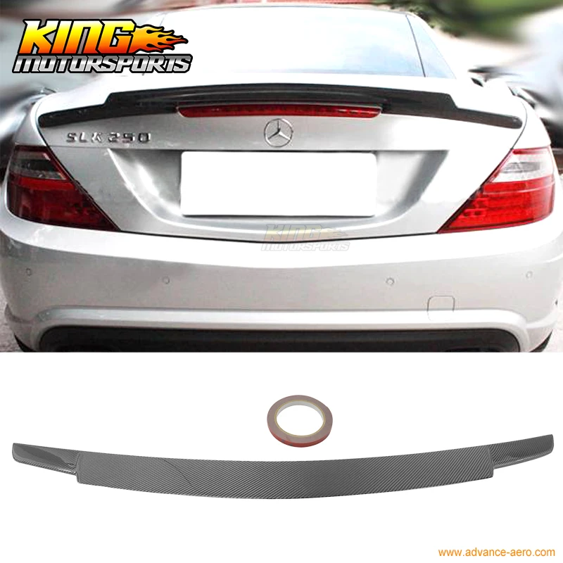 Подходит для 2011-2013 Mercedes Benz SLK класса R172 V спойлер-дактейл углеродного волокна CF