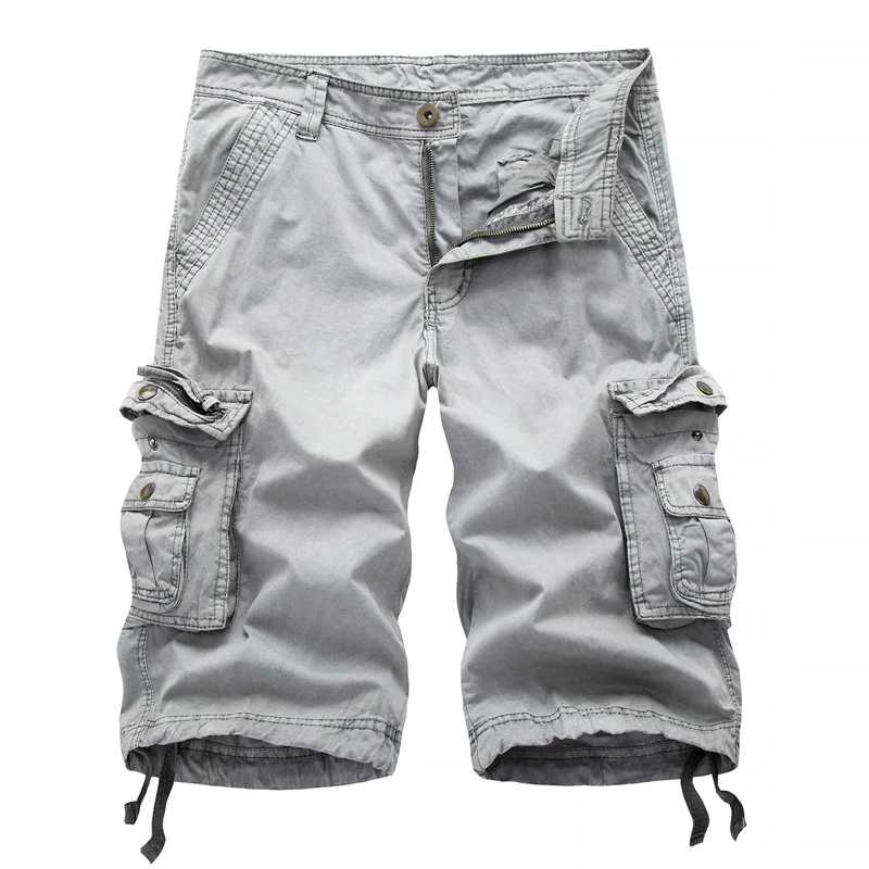  Cargo Shorts Men 2019 Summer Army Military Tactical Homme Shorts Casual Solid Multi-Pocket Male Car