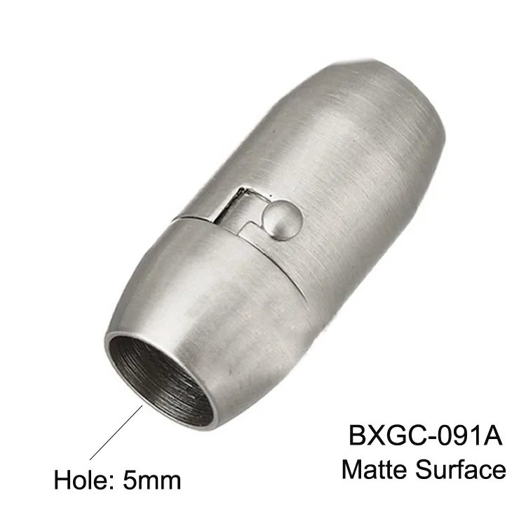 5 мм 6 мм 8 мм круглое отверстие из нержавеющей стали магнитные застежки гладкий и матовый замок двойные страховочные застежки BXGC-091 - Цвет: 5mm Hole Matte
