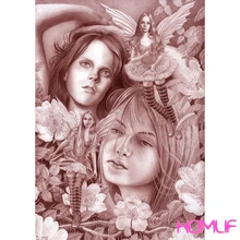 Алмазная картина для европейских девочек, фото на заказ, алмазная вышивка, Алмазная мозаика, стразы