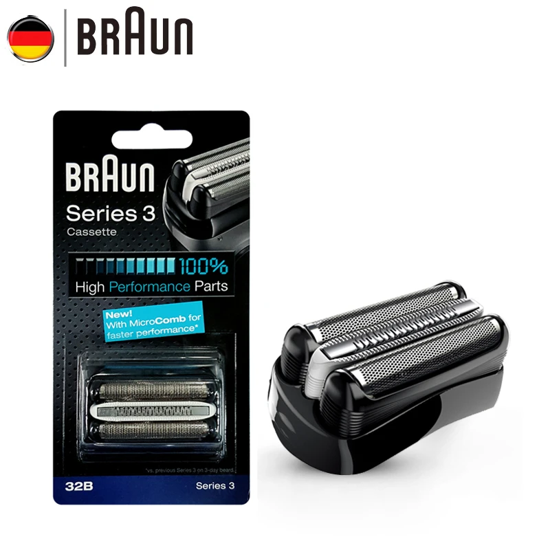 Braun Electric Razor Blade 21B 32B 32S BT32 Refills Foil for Series 3 Electric Shaver 300s 301s 310s 3000s 3020s 3050cc Cruzer6