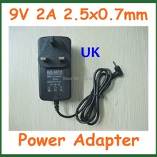 10 шт. Питание адаптер Великобритания разъем 9 В 2A 2.5 мм/2.5x0.7 мм Зарядное устройство для Планшеты PC aoson M19 m11 Chuwi V3 Pipo M2 M3 M8 M8 3G