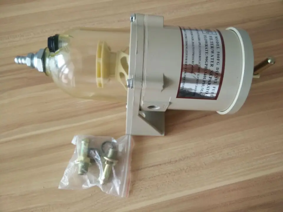 The Water Fuel Seperator Assembly Diesel Filter Oil Filter 1pcs Lot 500FG