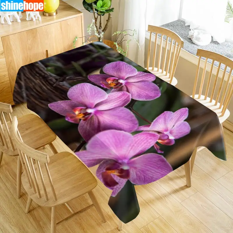 1 шт. 3D Свадебная скатерть букет скатерть цветы Орхидея скатерть день рождения ужин для украшения дома - Цвет: tablecloths 16