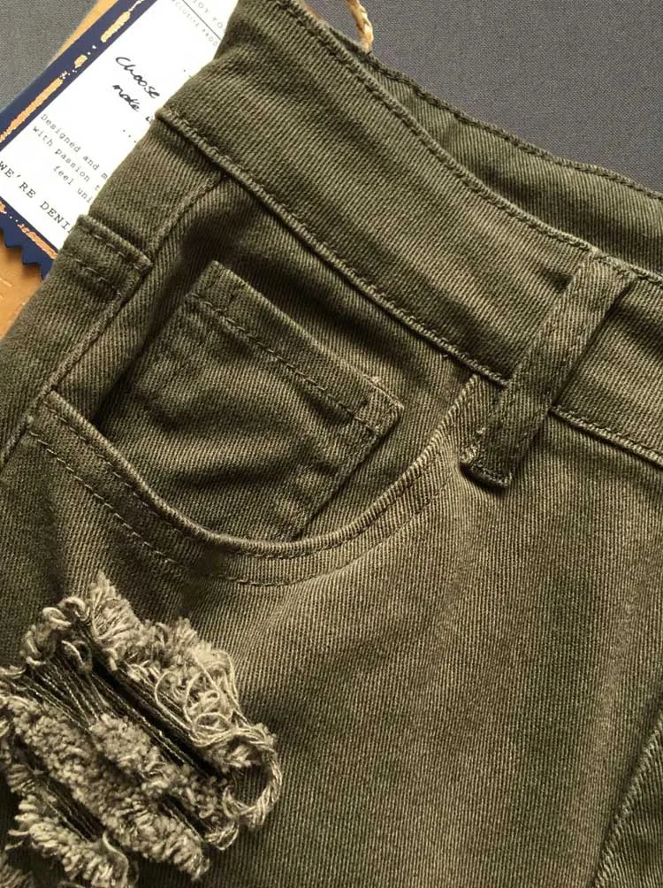 Плюс размеры 3XL женские пикантные рваные промывают Проблемные миди короткие джинсы высота талии тонкий эластичный джинсовые шорты
