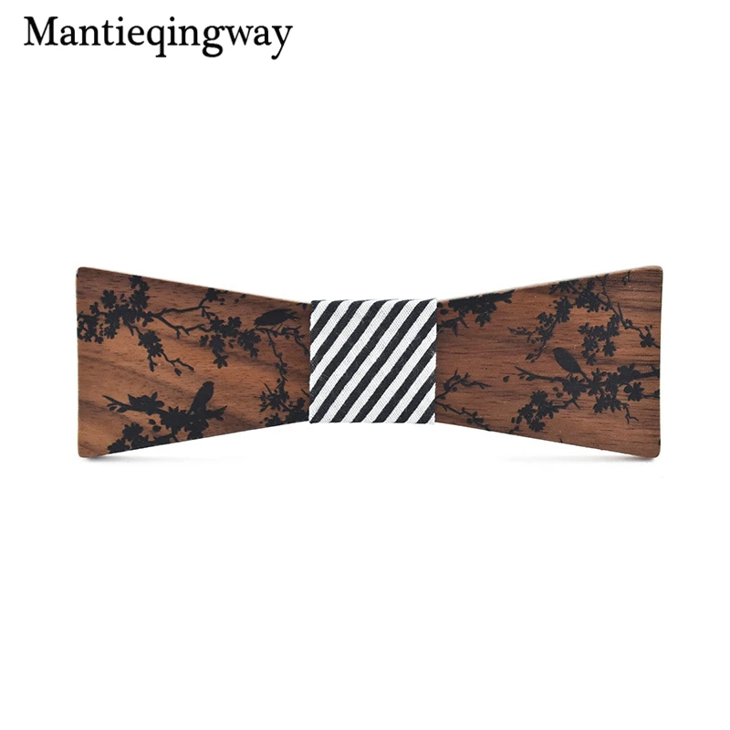 Mantieqingway для мужчин деревянный галстук-бабочка галстук мужской галстук бабочка бизнес Свадебные Галстуки деревянная бабочка Vestidos Gravata Borboleta
