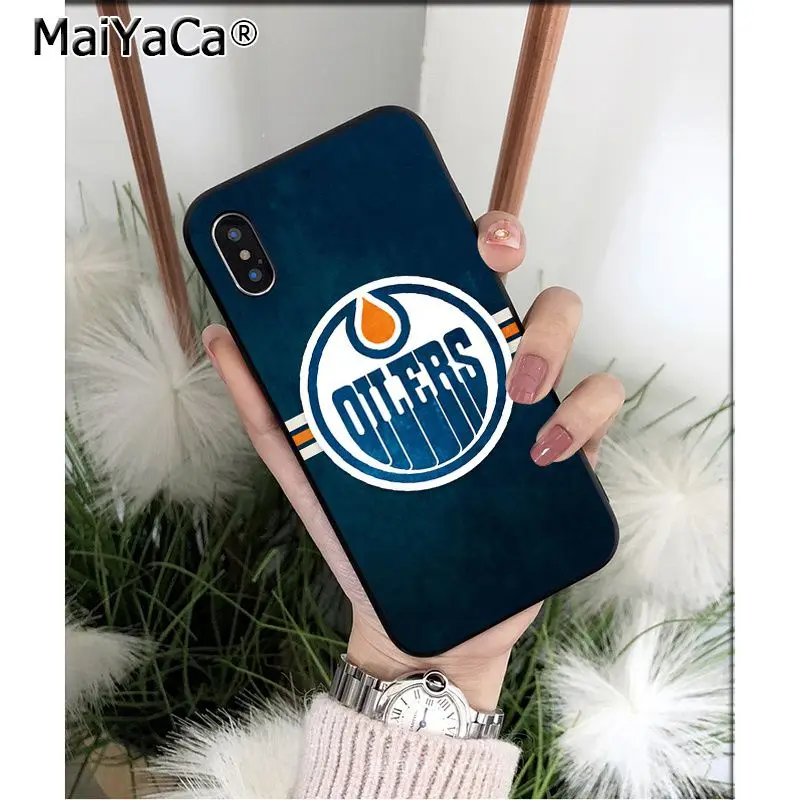 MaiYaCa Edmonton Oilers клиент высокое качество чехол для телефона для Apple iPhone 8 7 6 6S Plus X XS MAX 5 5S SE XR Чехол для мобильного телефона s - Цвет: A12