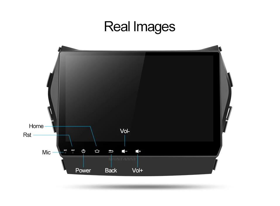 Best Android 9.0 car dvd for Hyundai Santa Fe/ ix45 2013 2014 with 2+32G radio stereo gps navigation 2 din car stereo media player 12