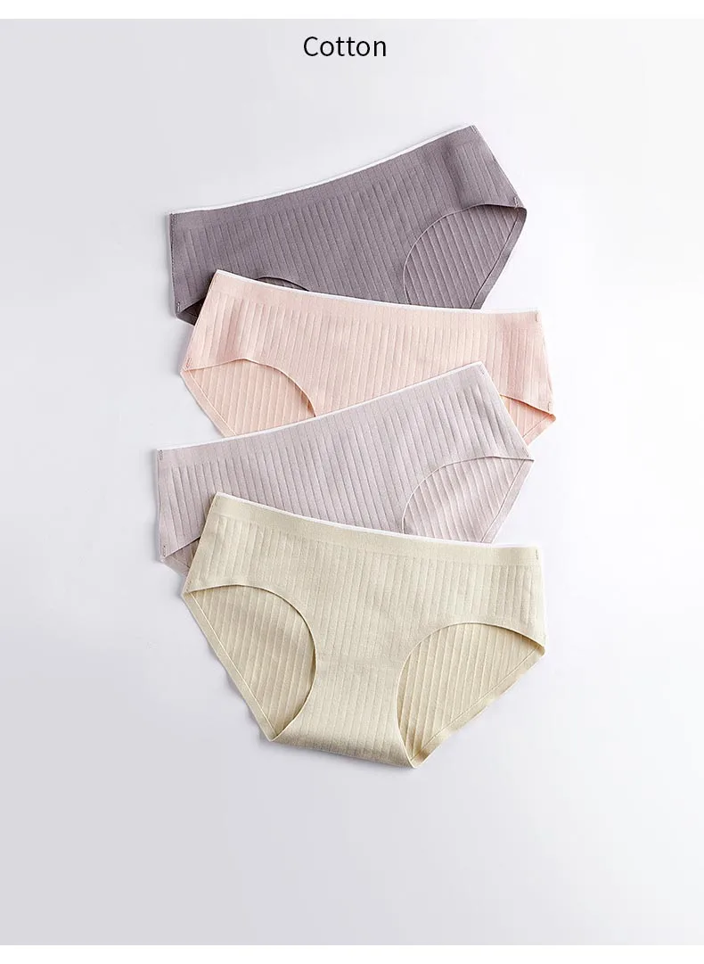 Plus Size M-XXL Panties Women's Cotton Underwear Seamless Girls Briefs Soft Comfort Lingerie Fashion Female Sexy Underpants (11)