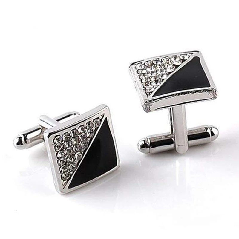 

1 Pair Fashion Drop Oil Cufflinks Men's Women's Fashion Shirt Cufflinks Business Wedding Cufflinks Gift Present