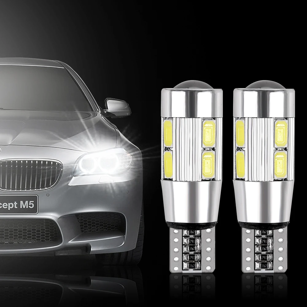 2X Car Styling Car Auto LED T10 194 W5W Canbus 10 SMD 5630 LED Light