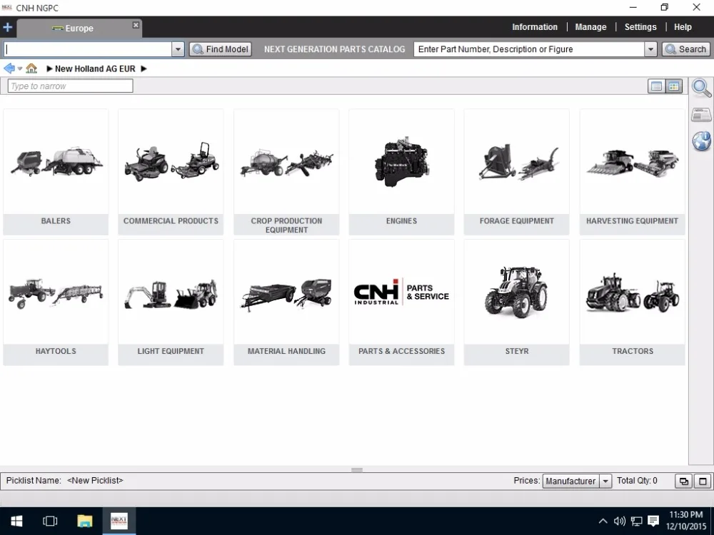 New Holland AG Europe NGPC [10.2020] Next Generation Parts Catalog OFFLINE