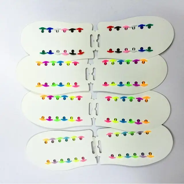 12 Pcs/Lot Silicone shoelaces B2014