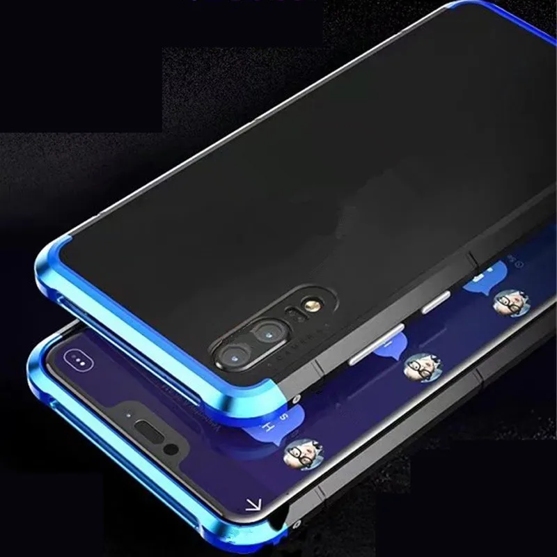 

Luxury Original Brand BOBYT Aluminum Metal Frame + PC Hard Armor Anti-knock Back Cover Cases For Huawei P20 /P20 Pro Case