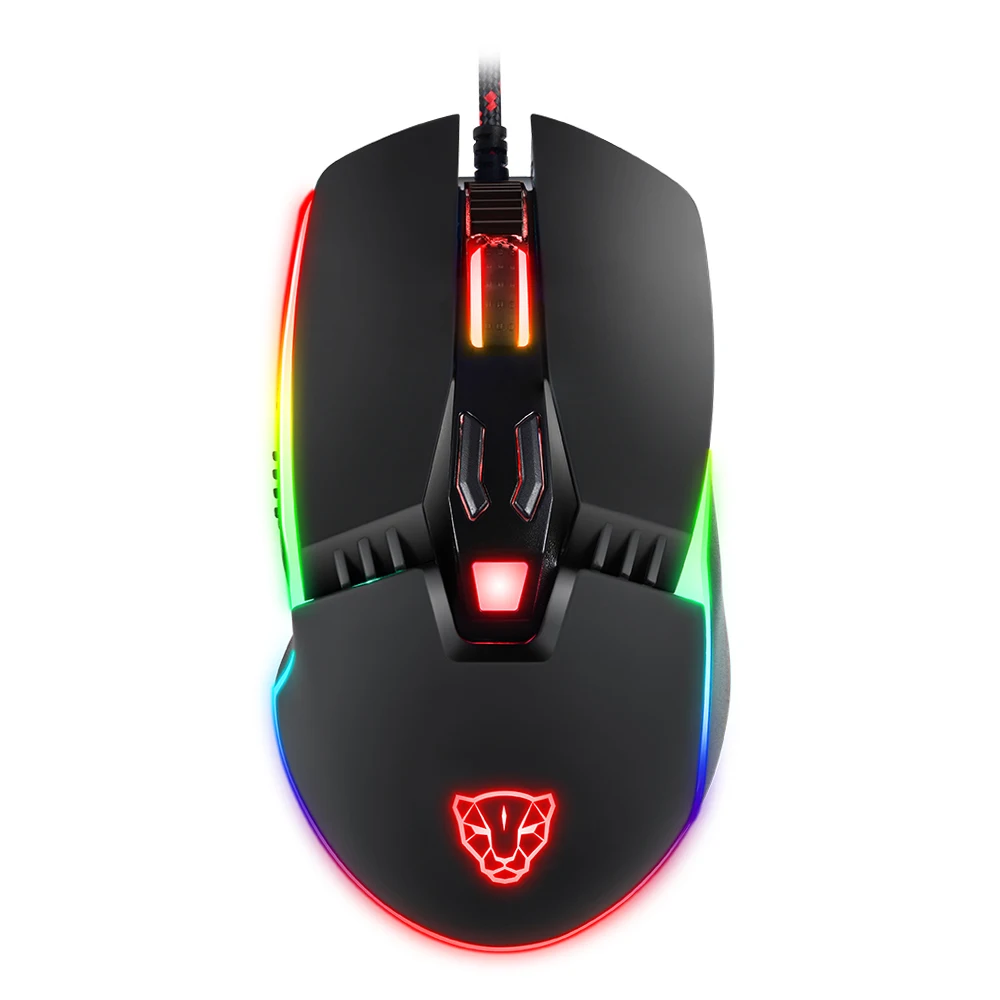 

Motospeed V20 Wired Optical USB Gaming Mouse Catamount 8 Buttons 5000DPI RGB Backlit Wired Gaming Mouse