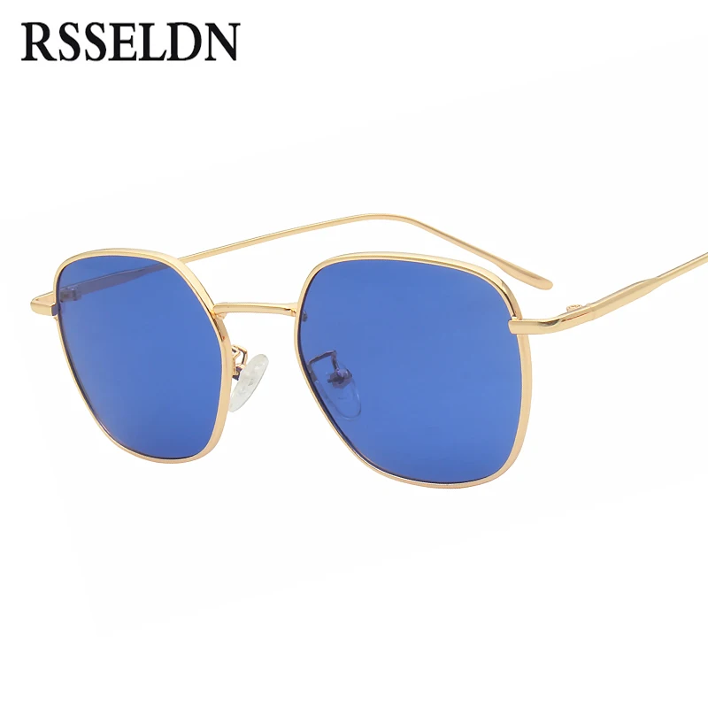 

RSSELDN Classic Retro Hexagonal Sunglasses Men Women Brand Designer Gradient Lens Sun Glasses Vintage Metal Frame Eyewear UV400