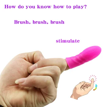 Mini Finger Dildo Vibrator Clitoral G-spot Stimulator Massager Masturbator Waterproof Sex Toys For Women Lesbian Men Adult Game 1