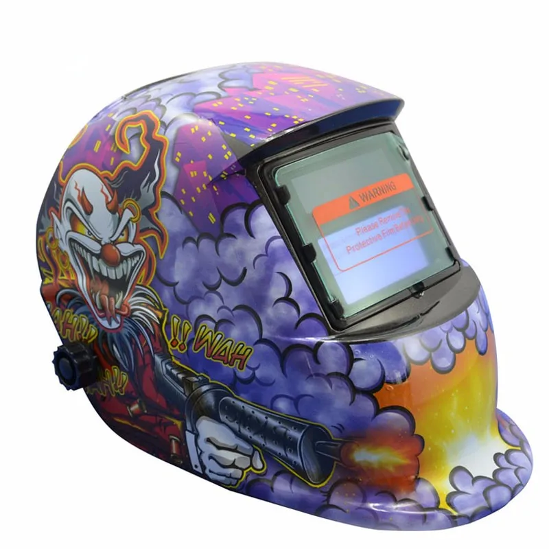 Purple monster welding helmet -3