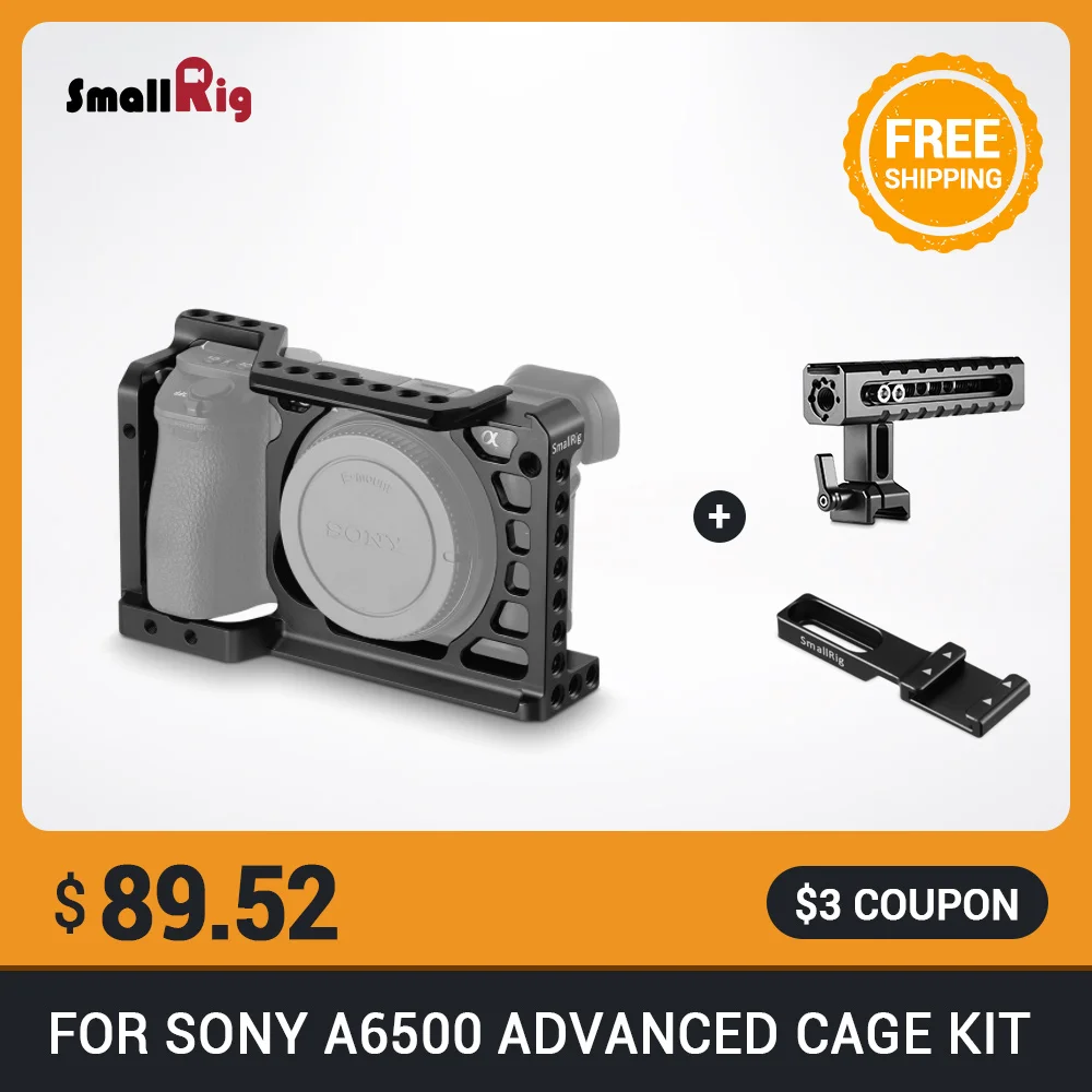 Smallrig A6500 Advanced Cage With Nato Handle Cold Shoe
